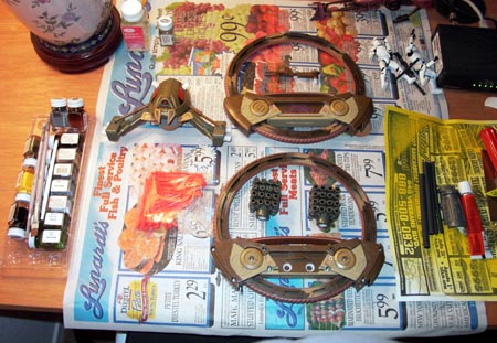 Workbench On Wheels. The Star Gate like hoop wheels